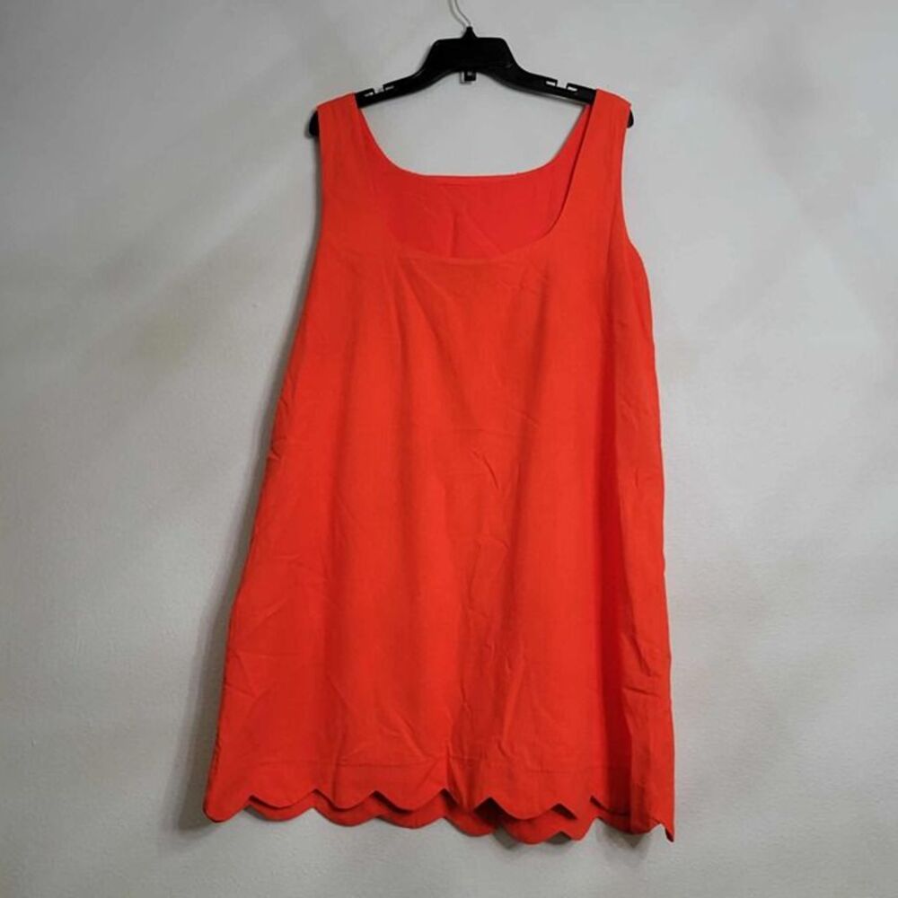 Kate Spade Bright Orange Sleeveless Mini Dress